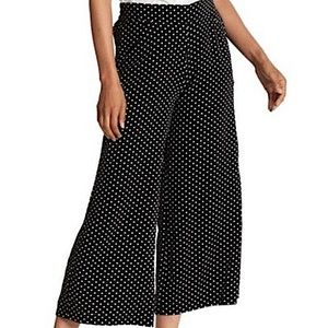 Max Studio Polka Dot Wide Leg Culotte